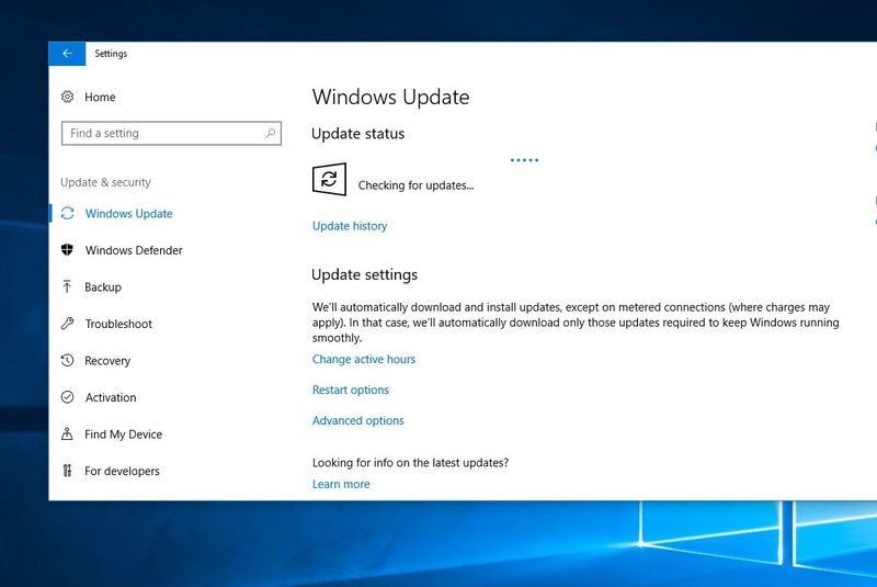 Windows 10 Update bleibt beim Herunterladen von Updates hängen