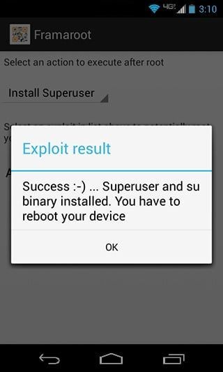 Wählen Sie den für Ihr Gerät geeigneten Exploit aus und tippen Sie dann auf die Root-Schaltfläche | So rooten Sie Android ohne PC
