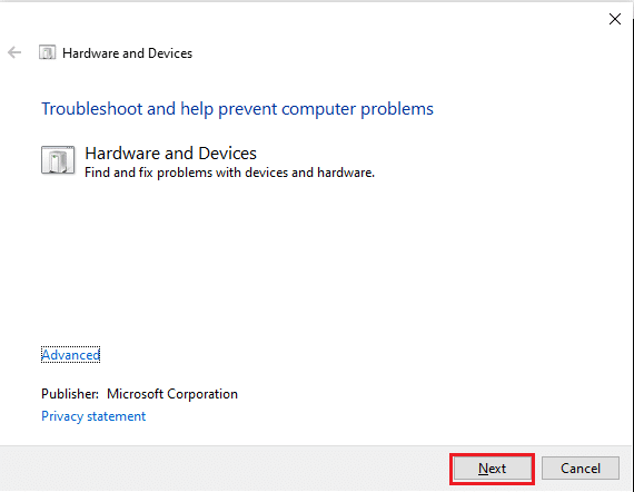 Klicken Sie auf Weiter, um fortzufahren | So werfen Sie eine externe Festplatte aus Windows 10