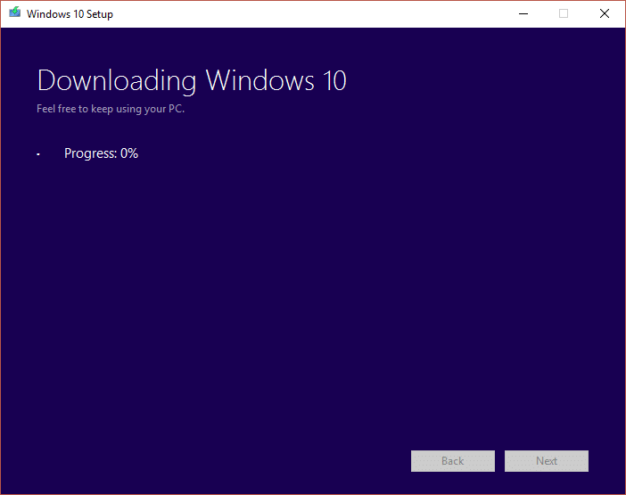 Herunterladen von Windows 10 ISO