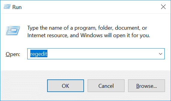 Drücken Sie Windows-Taste + R, geben Sie regedit ein und drücken Sie die Eingabetaste, um den Registrierungseditor zu öffnen