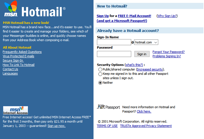 MSN HOTMAIL-E-Mail