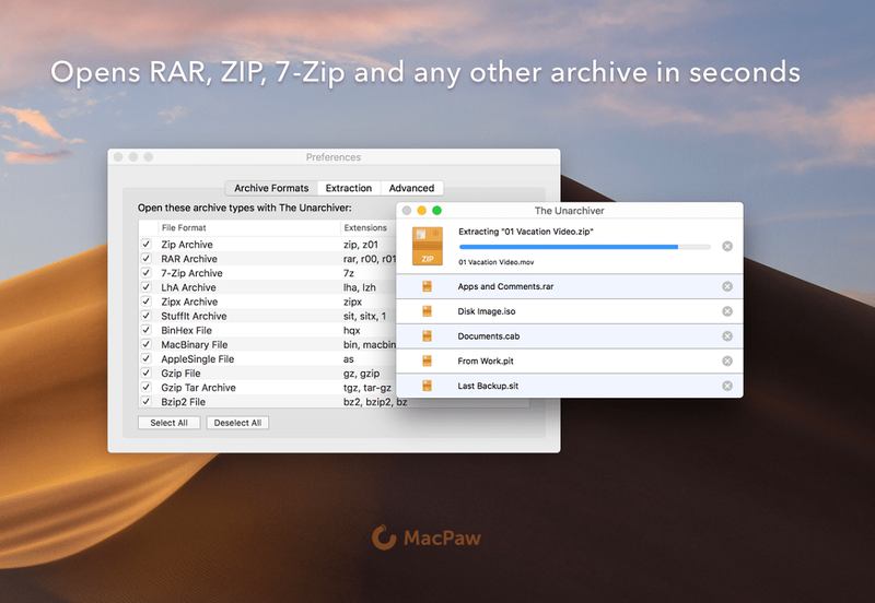 MacPaw App – So öffnen Sie RAR-Dateien auf dem MAC